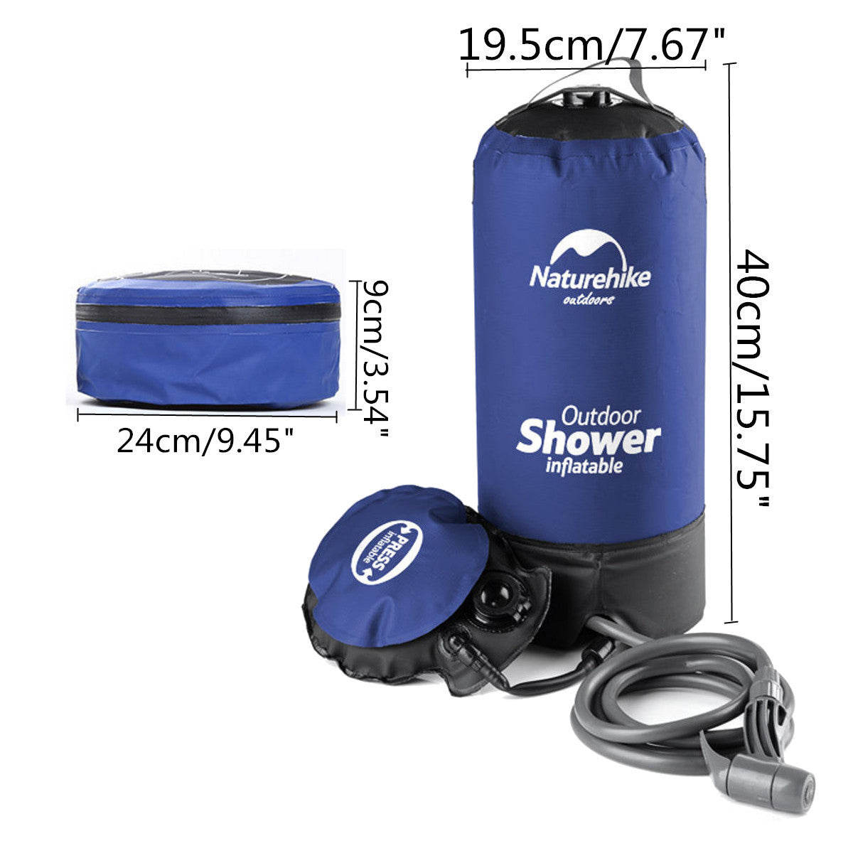 Réservoir d'eau pour Douche de Camping Pliable